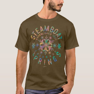 JCombs Steamboat Vår, Colorado, Snö 373 T Shirt