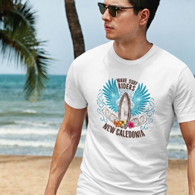 J'connais faire le surf en Calédon T Shirt (Skapare uppladdad)