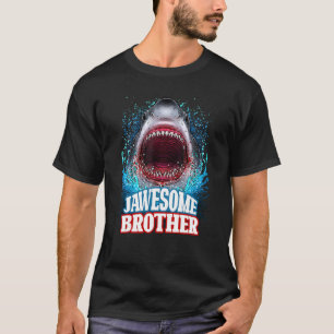 JCool Brother Syskon Underbar White Shark Animal T Shirt