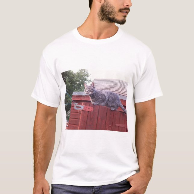 JD kattskjortan T Shirt (Framsida)