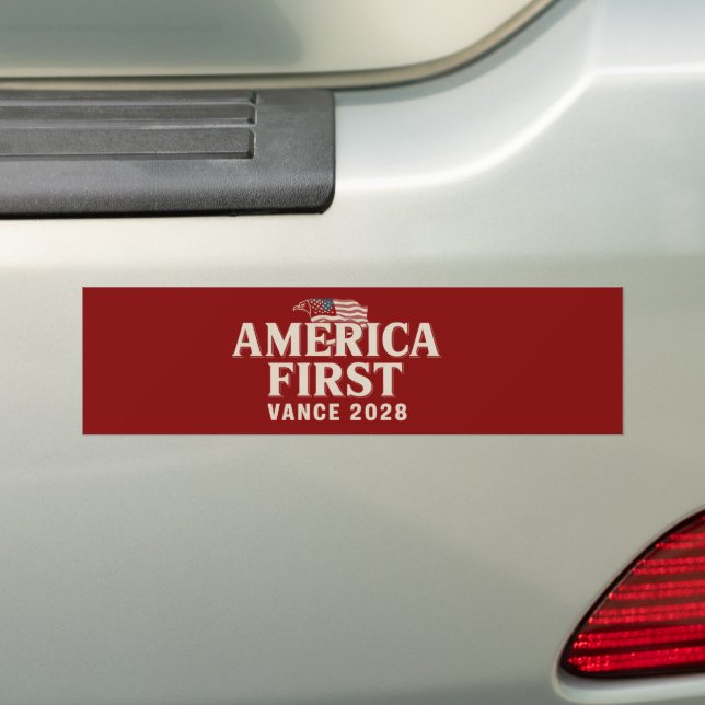 JD Vance 2028 America First konservativ  Bildekal (På Bil)