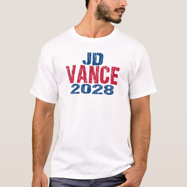JD Vance 2028 (dis) T Shirt (Framsida)