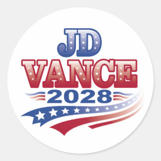 JD Vance 2028 (ensam) Runt Klistermärke