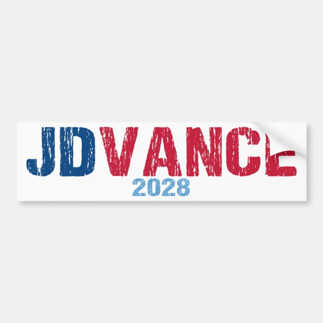 JD Vance 2028 (nej) Bildekal (Framsidan)