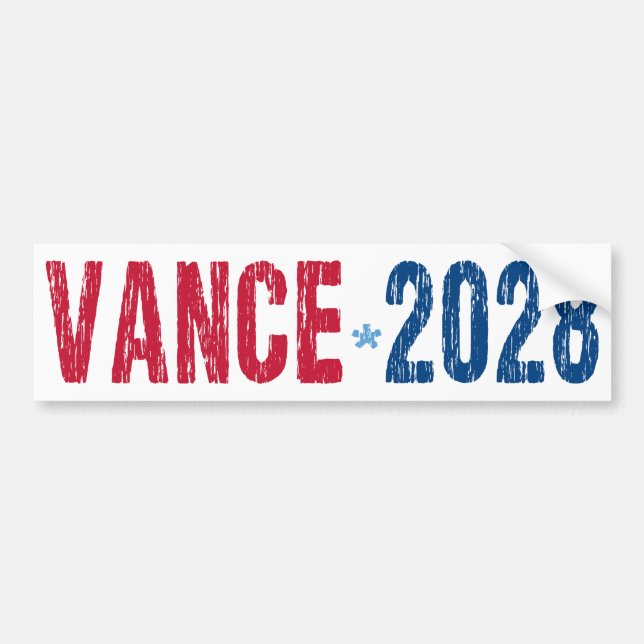 JD Vance 2028 (nej) Bildekal (Framsidan)