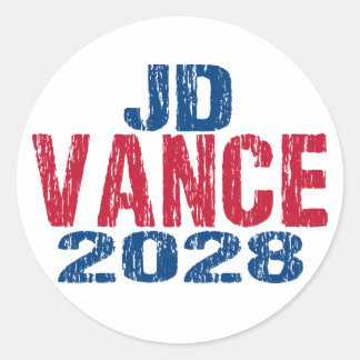 JD Vance 2028 (ogiltig) Runt Klistermärke