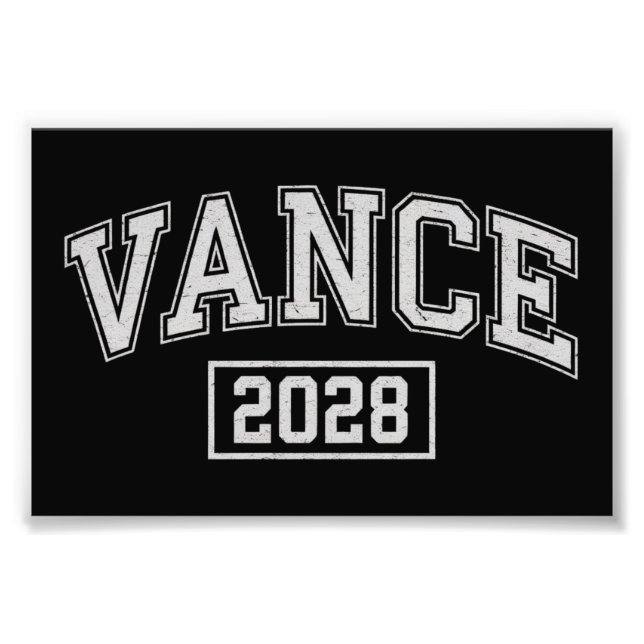 JD Vance 2028 President Val Kampanj Vance Fototryck (Framsidan)