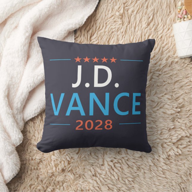 JD Vance 2028 Republican Patriotic Kudde (Filt)