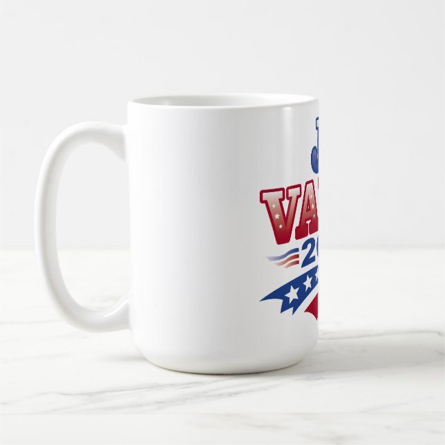 JD Vance 2028 (sol) Kaffemugg (Vänster)