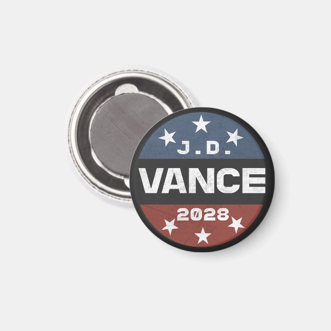 JD Vance 2028 Vance 2028 Retroval J.D. Vance Magnet (Front/Back)
