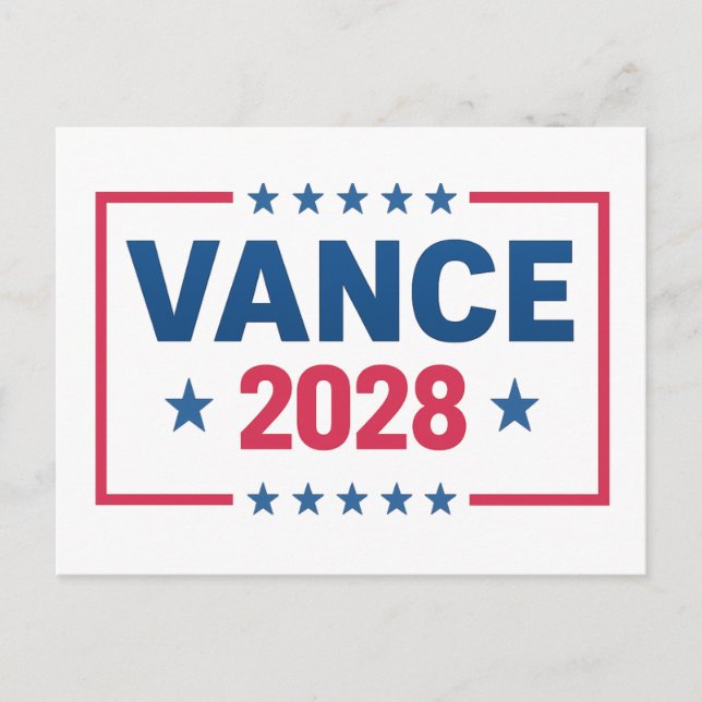 JD Vance 2028 Vykort (Framsida)
