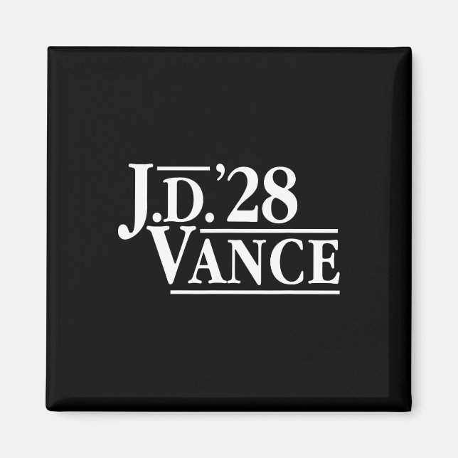 Jd Vance 28 Red Vance 2028 J.d. President Hillbill Magnet (Framsidan)