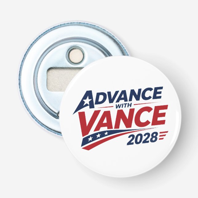 JD Vance för president 2028-valet Flasköppnare (Framsidan)