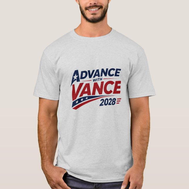 JD Vance för USA:s president 2028 T Shirt (Framsida)