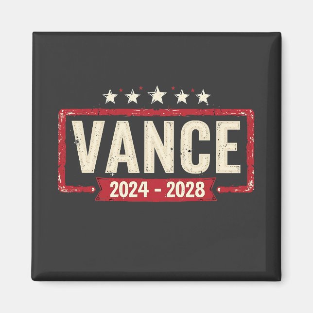 Jd Vance Trump Val 2028 President Omröstning Magnet (Framsidan)