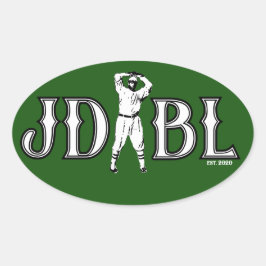 JDBL-dekal Ovalt Klistermärke