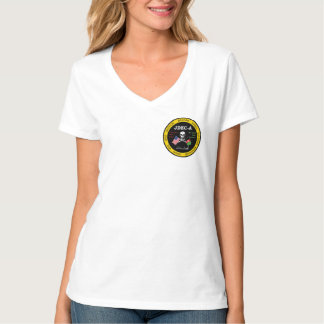 JDEC--Akvinna V-nacke T-tröja (bekläda/den T-shirt