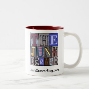 JDLogo JunkDrawerBlog.com Två-Tonad Mugg