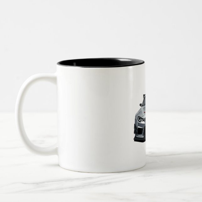 JDM Classic Car Mug — Retro Japanese Vehicle Två-Tonad Mugg (Vänster)