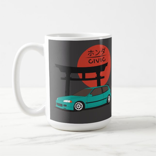 JDM Hatch Legend Torii Sunset Street Culture Kaffemugg (Vänster)