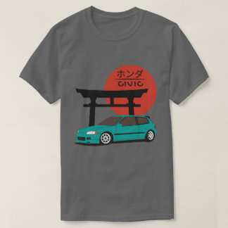 JDM Hatch Legend Torii Sunset Street Culture T Shirt
