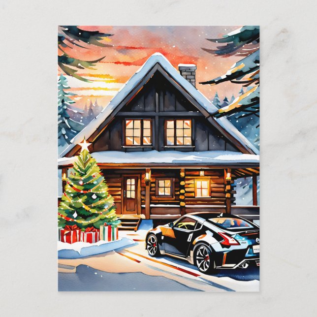 JDM Joyride: En God jul Hälsning-mappad Helg Vykort (Framsida)