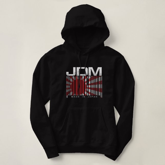JDM Pub-kod Made in Japan Motorsport Manar Hoodie T Shirt (Design framsida)