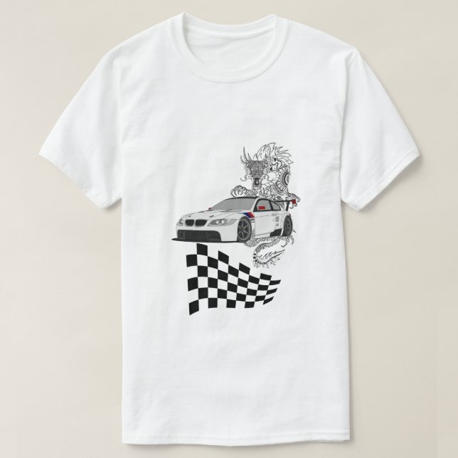 JDM Sportbil Drake T-Shirt | Japansk gaturacing (Design framsida)