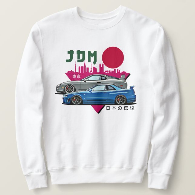 JDM-stildesign Lång Ärmad Tröja (Design framsida)