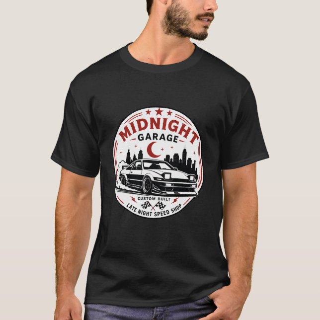 JDM Streetwear Car Enthusiast Design T Shirt (Framsida)