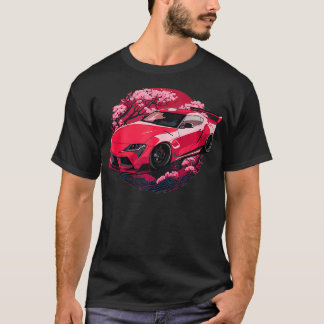 JDM Supra MK5 GR Cherry Blommar 2JZ Stance Graphic T Shirt