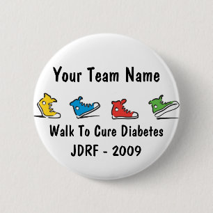 JDRF går laget knäppas 2009 Knapp