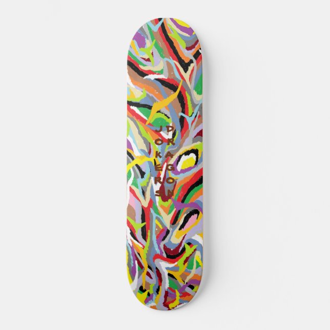 JDS LostinLines Mini Skateboard Bräda 18,5 Cm (Framsida)