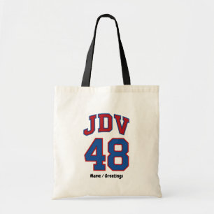 JDV 48 Retro Varsity Stil Vintage Sport Monogram Tygkasse