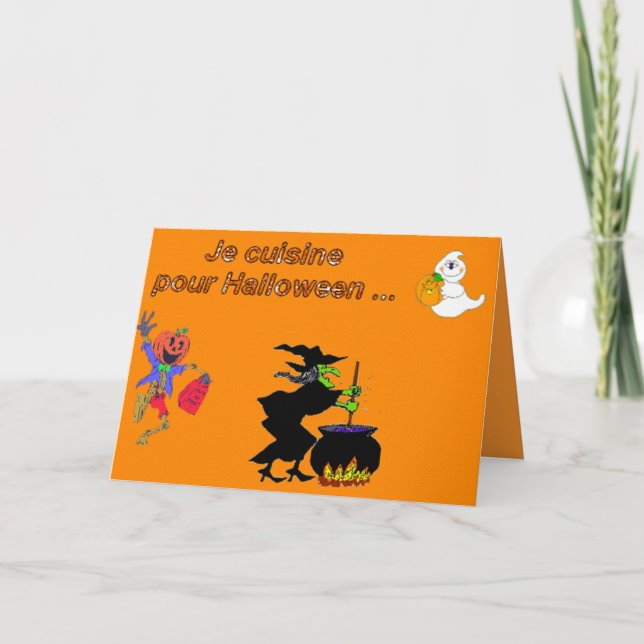 Je cuisine pour Halloween - Kort (Framsida)