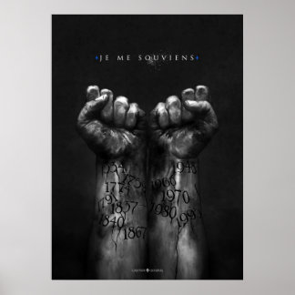 Je me souviens poster