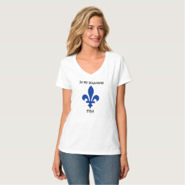 Je mig souviens t-shirt