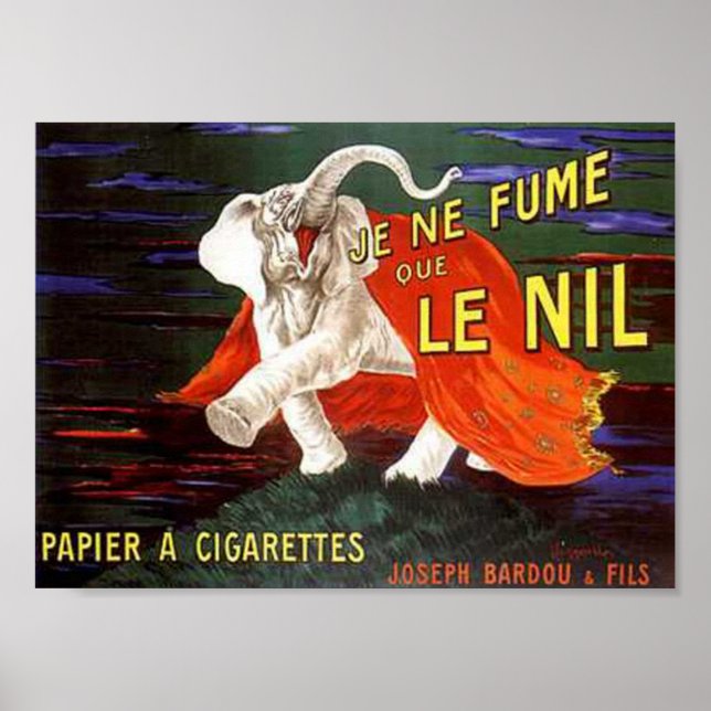 Je Ne Fume Que Le Nil Elephant Ad Poster (Framsidan)