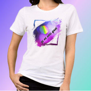 Je Ne Sais Quoi Bright Colorful Chic T Shirt