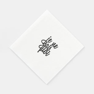 ’Je Ne Sais Quoi’ Fransk Quote Pappersservett