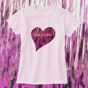 Je Ne Sais Quoi Rosa Heart Chic T-Shirt