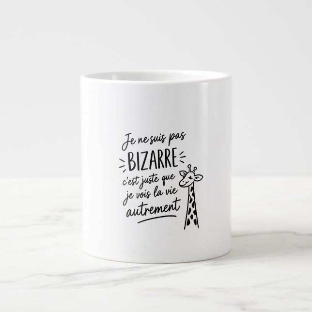 Je ne suis pas bizarre  jumbo mugg (Framsidan)