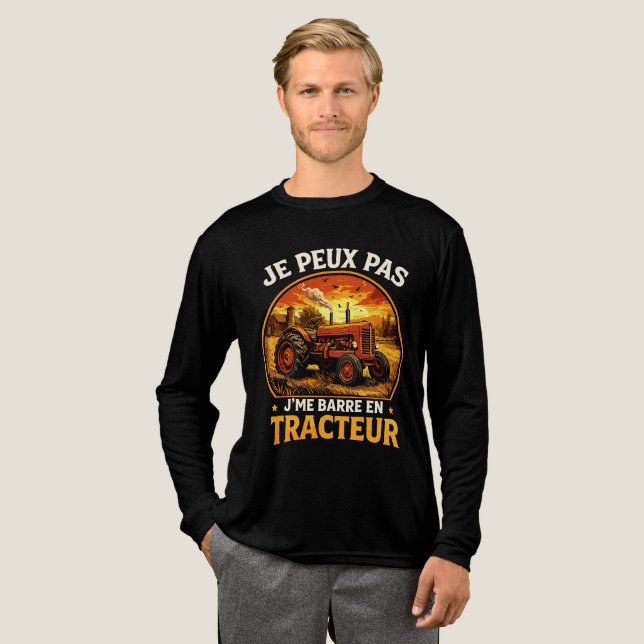 je peux pas j'me barre en tracteur t shirt (Hel framsida)