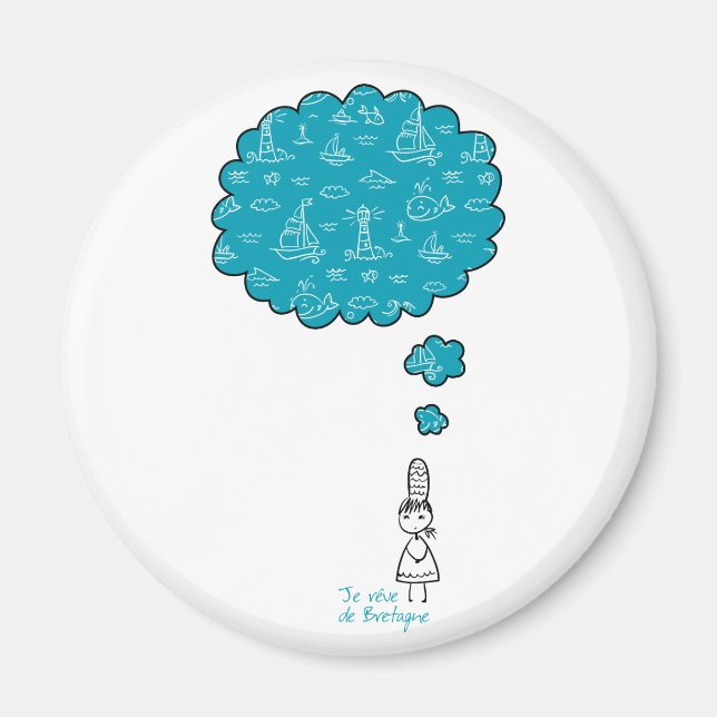 Je reve de Bretagne Magnet (Framsidan)