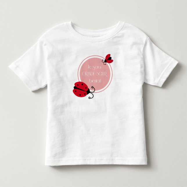 Je serai grande soeur bientôt tee shirt (Framsida)