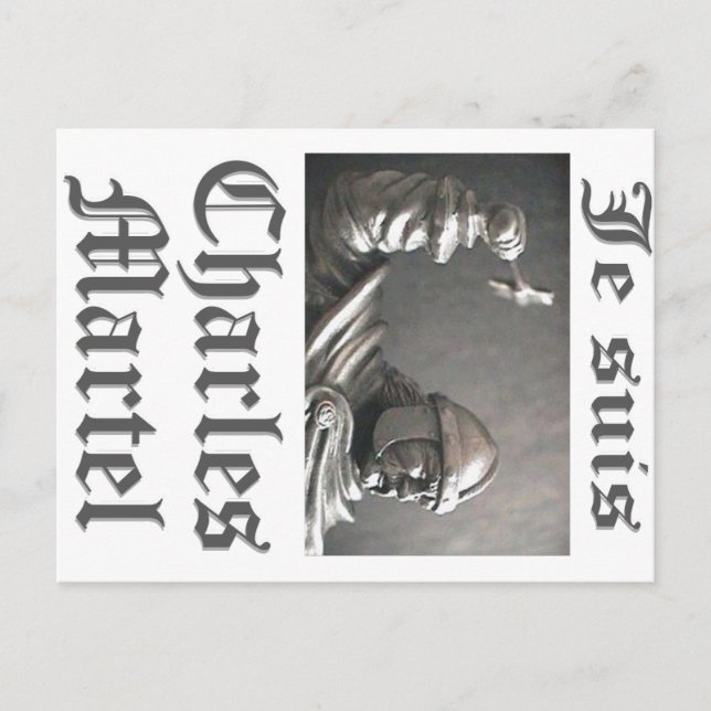 Je Suis Charles Martel (bild) Vykort (Framsida)