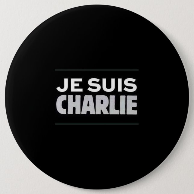 Je suis Charlie badge Knapp (Framsida)