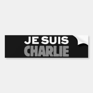Je Suis Charlie - I-förmiddagCharlie svart Bildekal