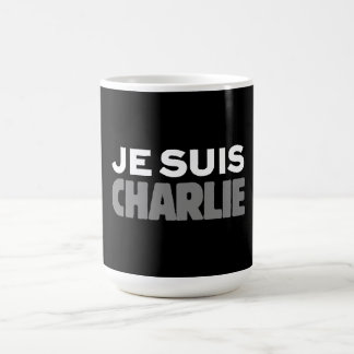 Je Suis Charlie - I-förmiddagCharlie svart Kaffemugg