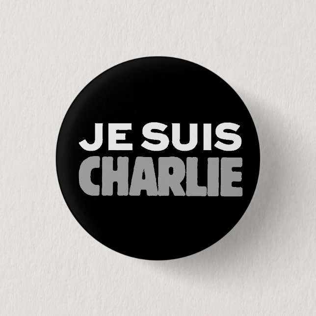 Je Suis Charlie-i förmiddagCharlie-Universal Knapp (Framsida)